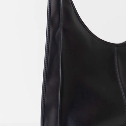 Black Swan Minimalist Wide Shoulder Strap Tote Bag - Quaworth