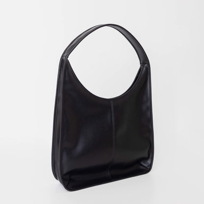Black Swan Minimalist Wide Shoulder Strap Tote Bag - Quaworth