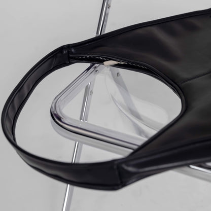 Black Swan Minimalist Wide Shoulder Strap Tote Bag - Quaworth