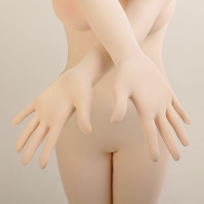 Body Zentai de segunda piel de licra y elastano en color beige liso