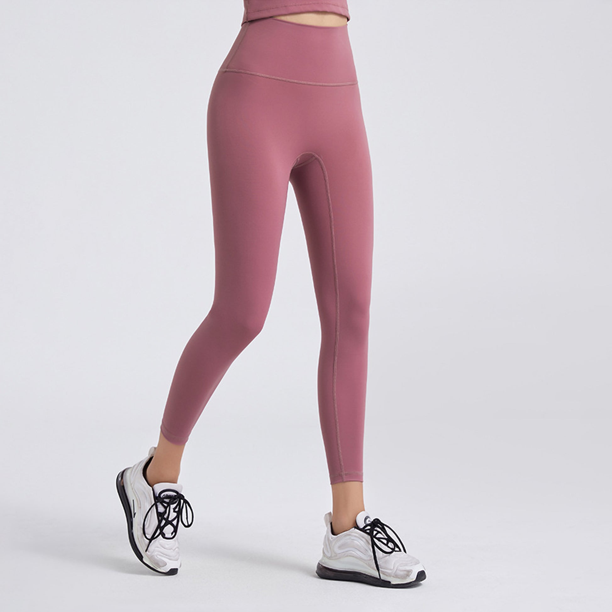 Pink Series High Rise Compression Yoga Sport Legging Pant - Quaworth
