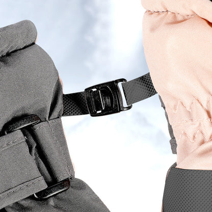 Winter Outdoor Thermal Velvet Fleece Lining Waterproof Anti Slip Touch Screen Ski Gloves - Quaworth