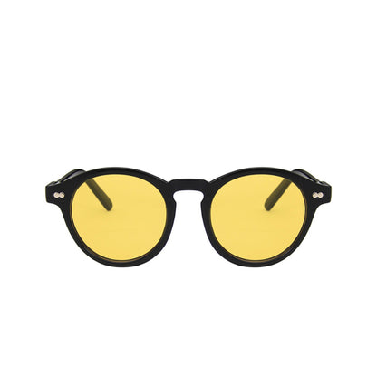 Round Full Thick Frame Sunglasses - Quaworth