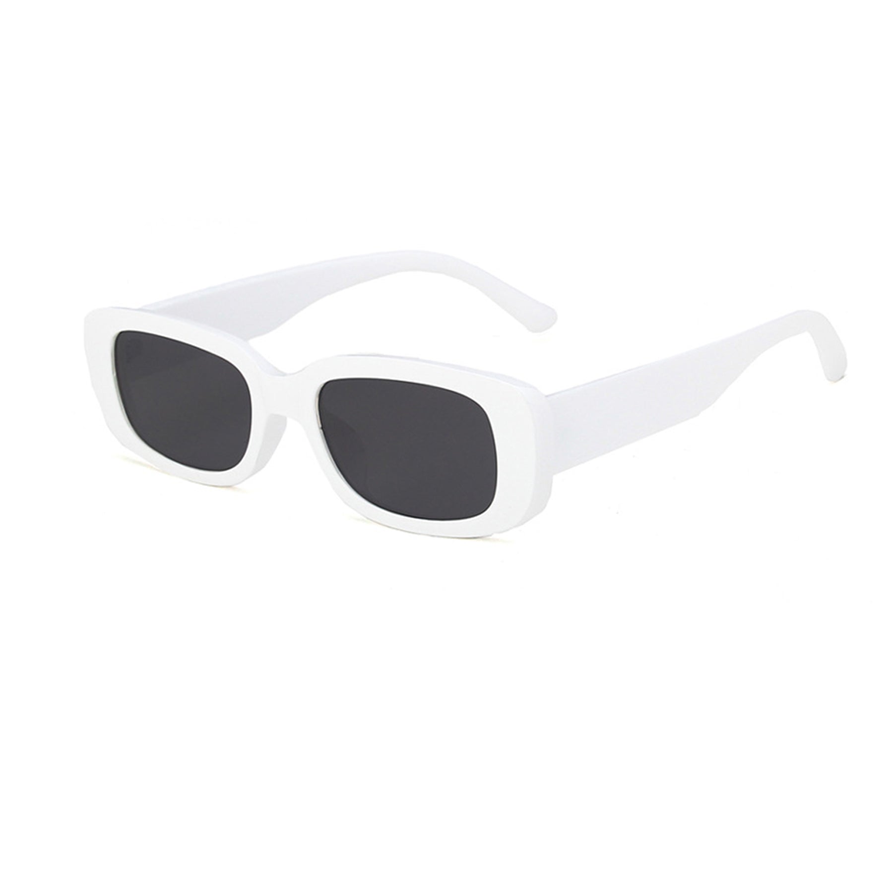 Square Cat Eye Small Thick Frame Resin Sunglasses - Quaworth