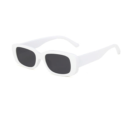 Square Cat Eye Small Thick Frame Resin Sunglasses - Quaworth