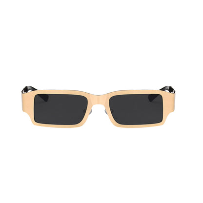Metal Square Thick Full Frame Sunglasses - Quaworth