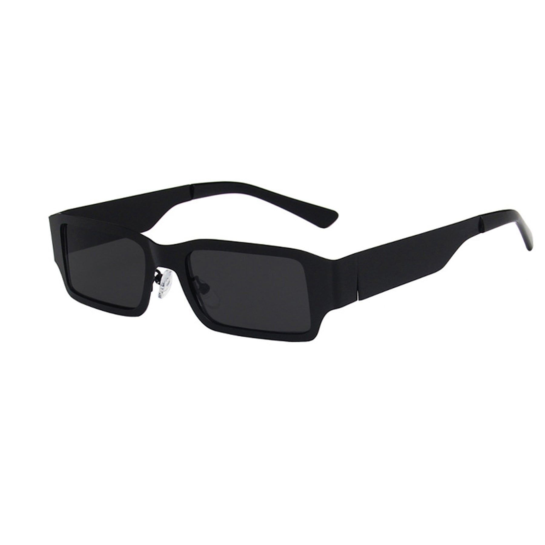 Metal Square Thick Full Frame Sunglasses - Quaworth