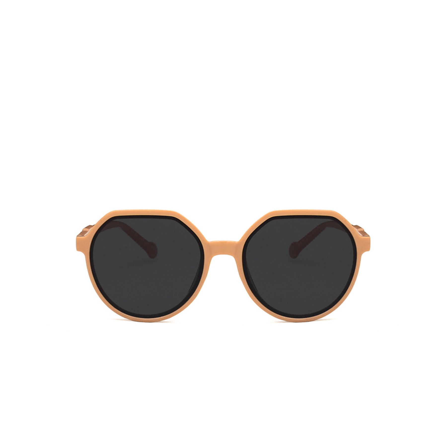 Round Flat Top Frame Sunglasses - Quaworth