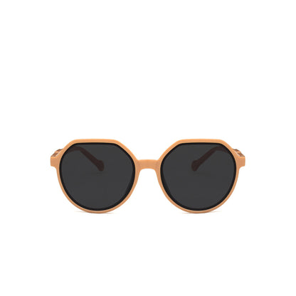 Round Flat Top Frame Sunglasses - Quaworth