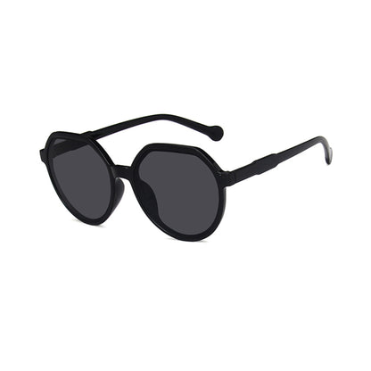 Round Flat Top Frame Sunglasses - Quaworth
