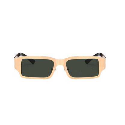 Metal Square Thick Full Frame Sunglasses - Quaworth