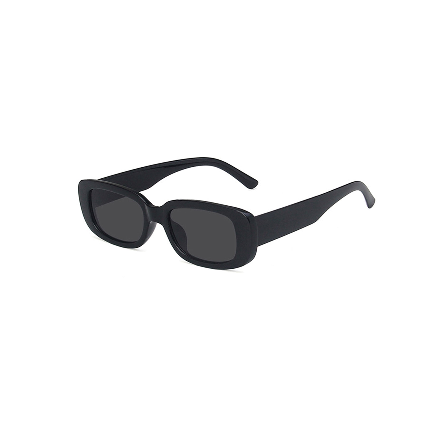 Square Cat Eye Small Thick Frame Resin Sunglasses - Quaworth