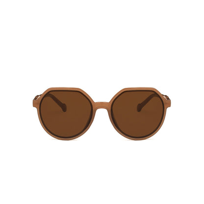 Round Flat Top Frame Sunglasses - Quaworth