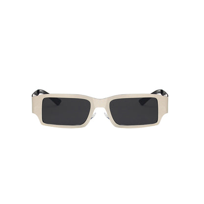 Metal Square Thick Full Frame Sunglasses - Quaworth