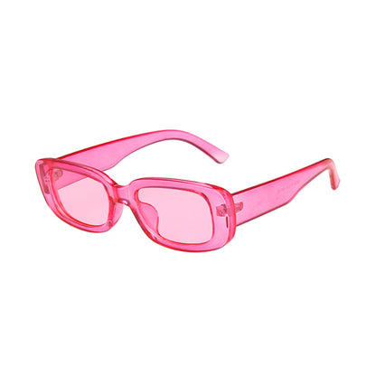 Square Cat Eye Small Thick Frame Resin Sunglasses - Quaworth