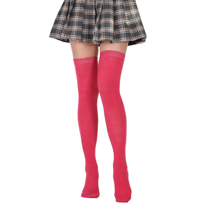 Fluorescent Color Thigh High Socks - Quaworth