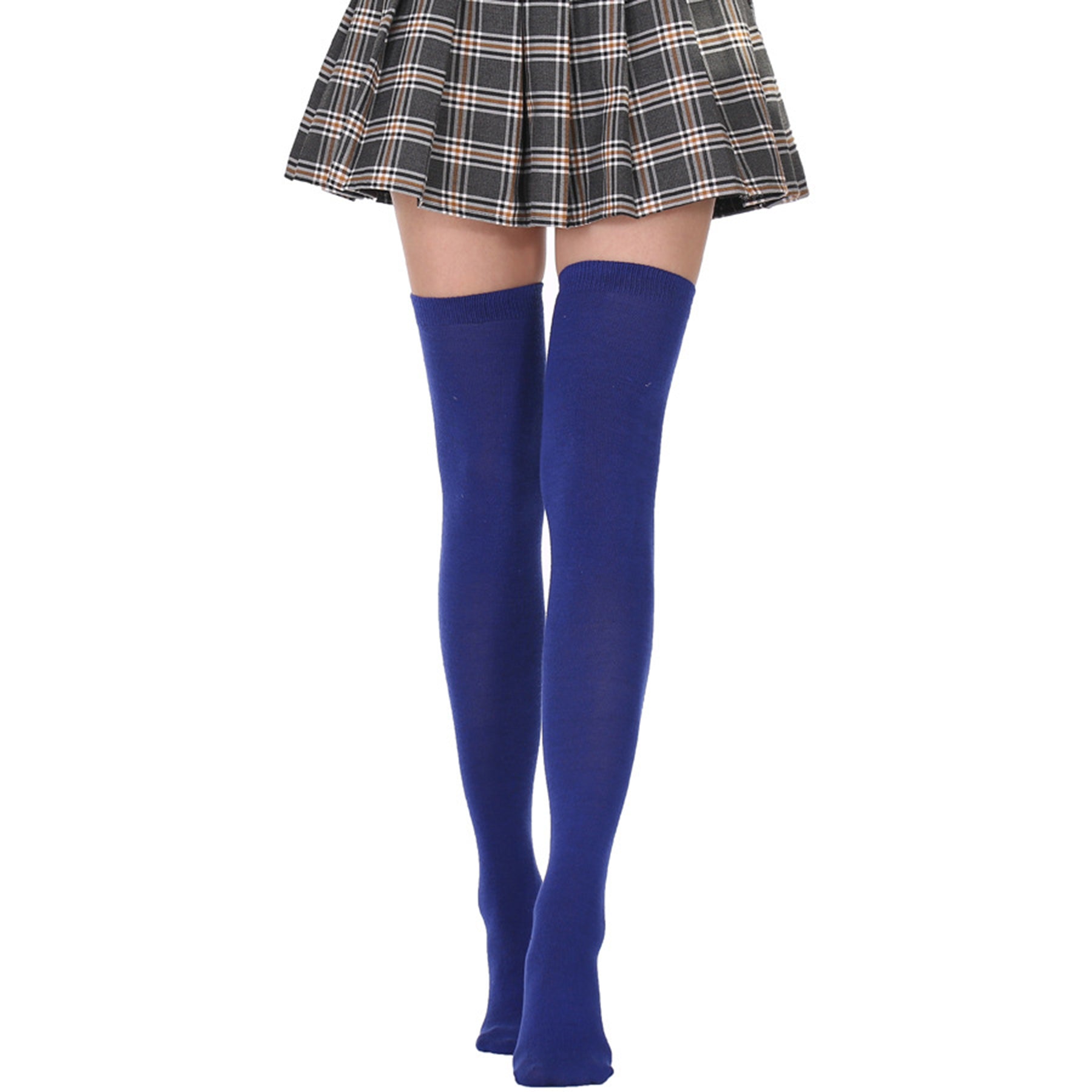 Fluorescent Color Thigh High Socks - Quaworth