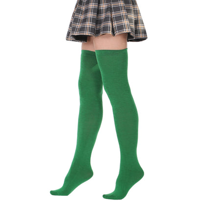 Fluorescent Color Thigh High Socks - Quaworth