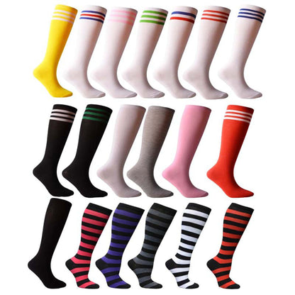 Three Bar Stripe Medium Tube Stocking - Quaworth
