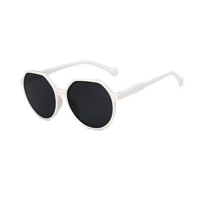 Round Flat Top Frame Sunglasses - Quaworth