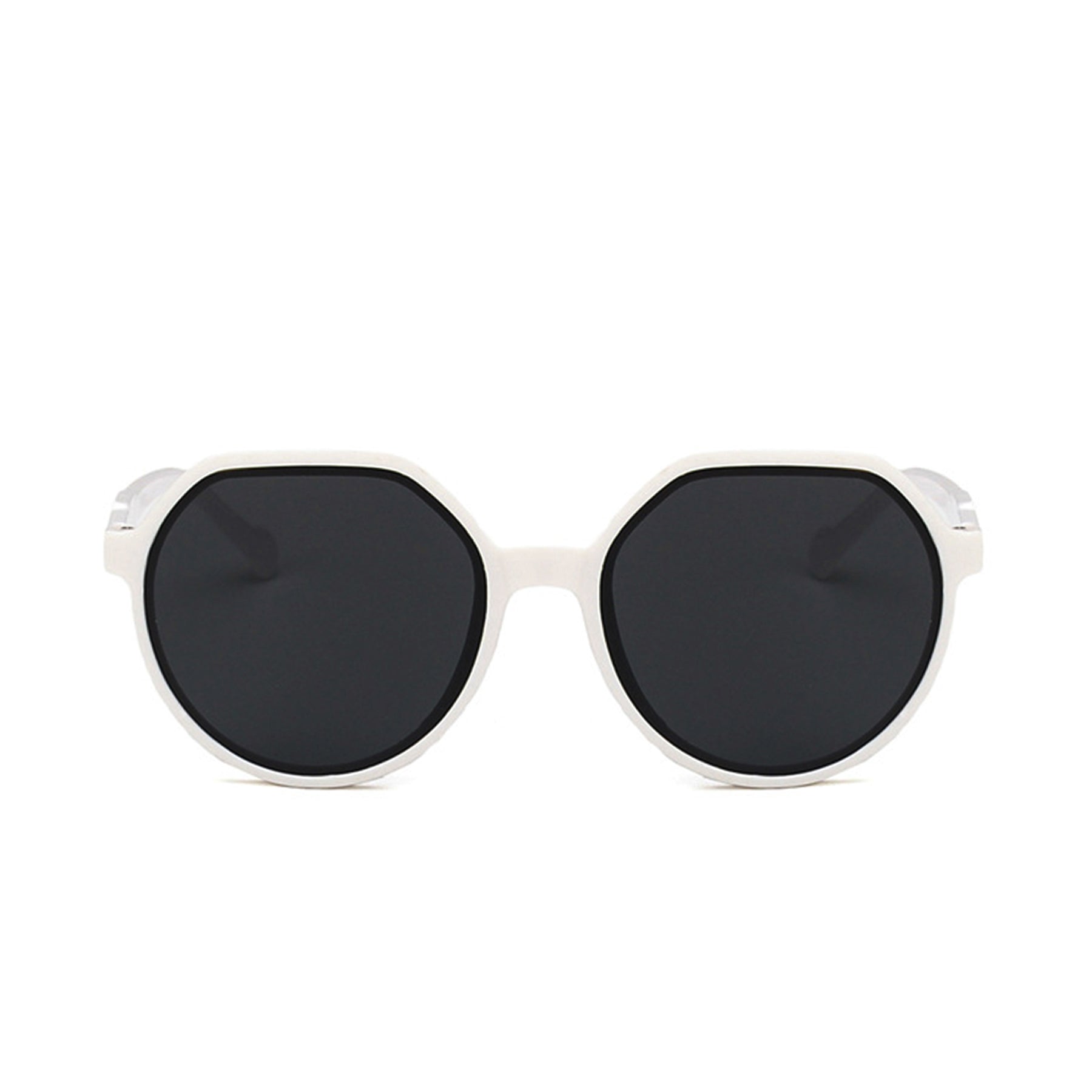 Round Flat Top Frame Sunglasses - Quaworth