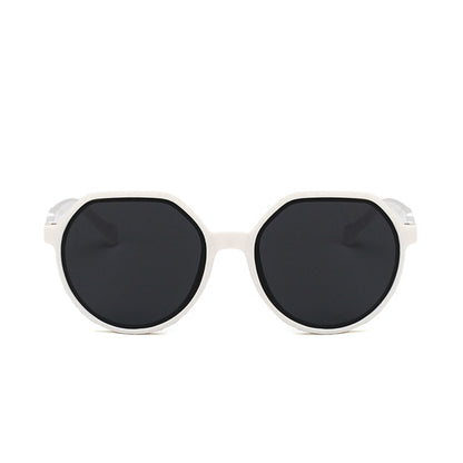 Round Flat Top Frame Sunglasses - Quaworth