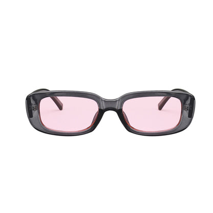 Square Cat Eye Small Thick Frame Resin Sunglasses - Quaworth
