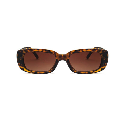 Square Cat Eye Small Thick Frame Resin Sunglasses - Quaworth