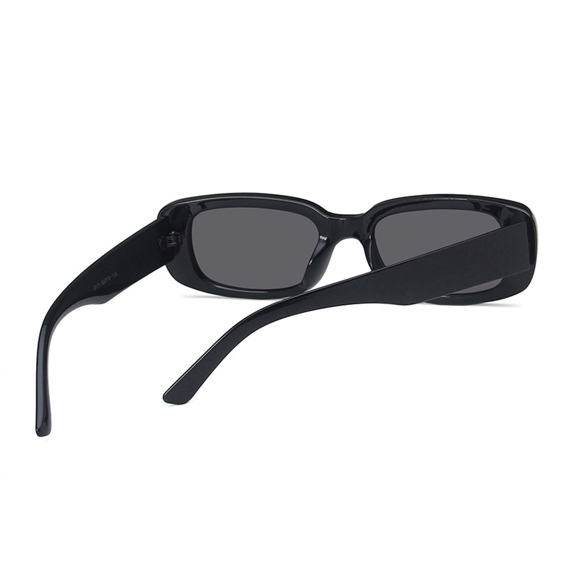 Square Cat Eye Small Thick Frame Resin Sunglasses - Quaworth
