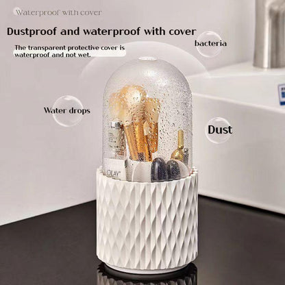 Rotating Large Capacity Transparent Makeup Storage Bucket - Quaworth