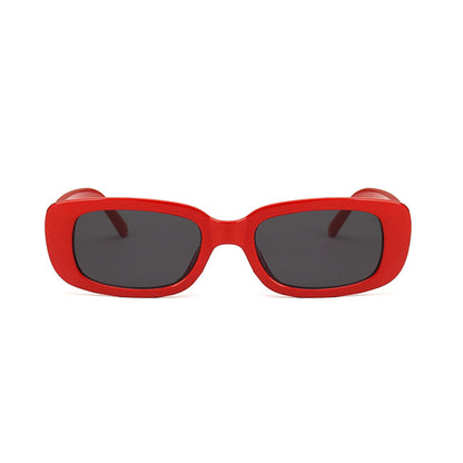 Square Cat Eye Small Thick Frame Resin Sunglasses - Quaworth