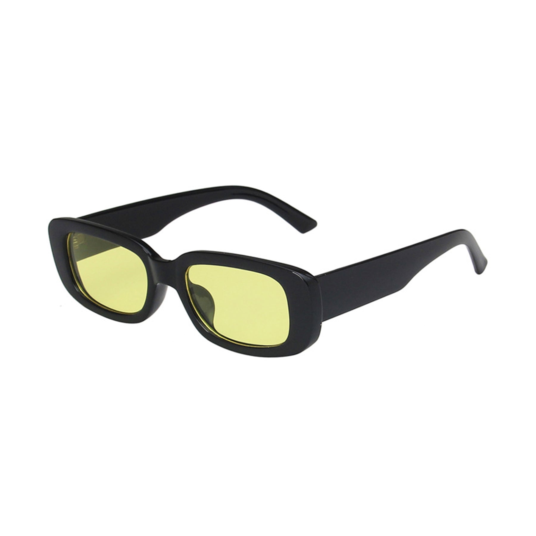 Square Cat Eye Small Thick Frame Resin Sunglasses - Quaworth
