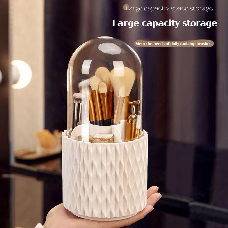 Rotating Large Capacity Transparent Makeup Storage Bucket - Quaworth