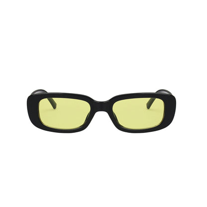Square Cat Eye Small Thick Frame Resin Sunglasses - Quaworth