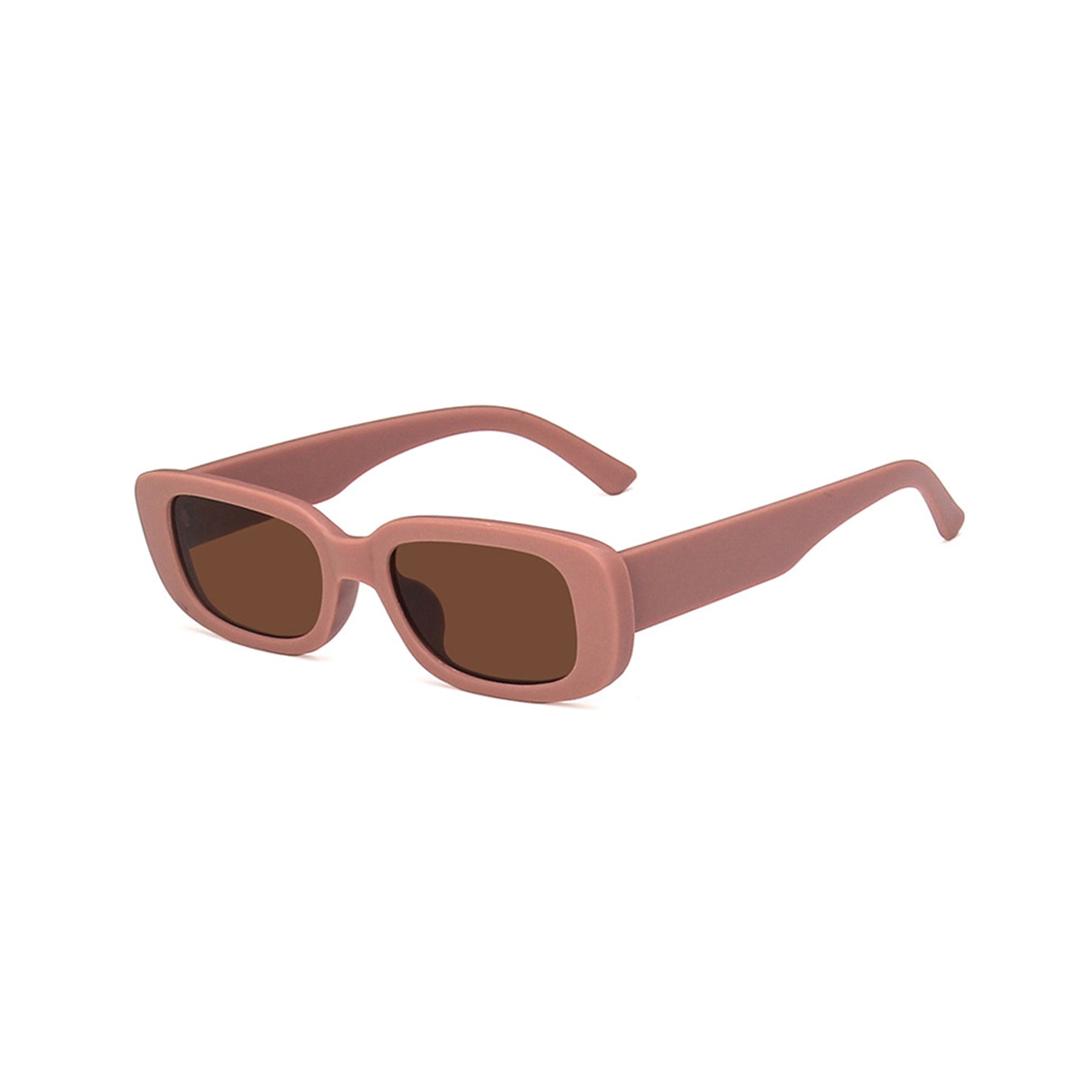 Square Cat Eye Small Thick Frame Resin Sunglasses - Quaworth