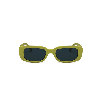 Square Cat Eye Small Thick Frame Resin Sunglasses - Quaworth