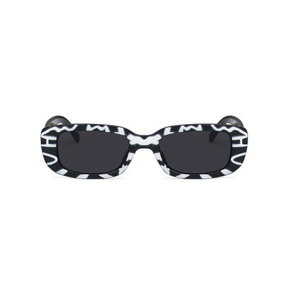 Square Cat Eye Small Thick Frame Resin Sunglasses - Quaworth