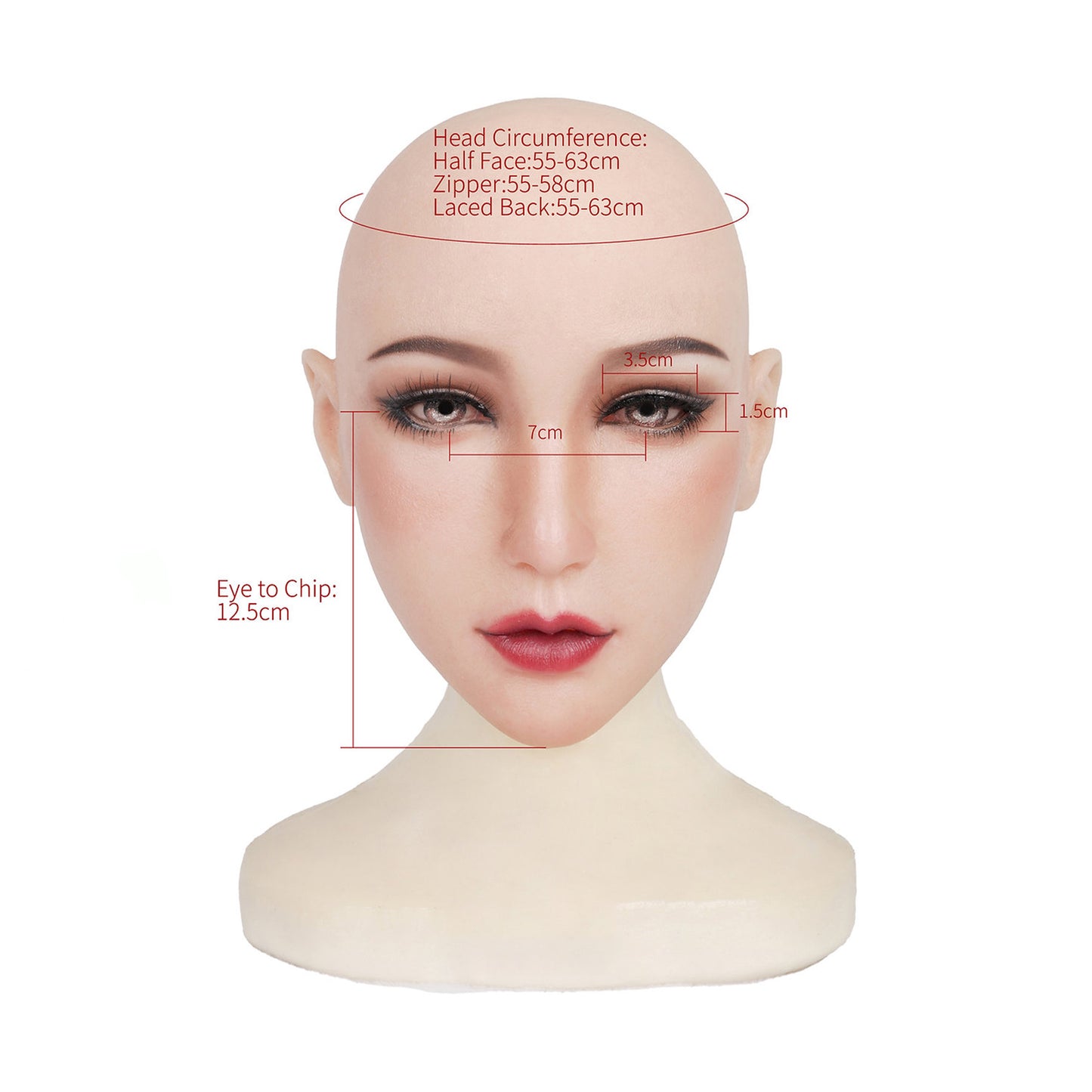 Chin Silicone Realistic Face Female Mask - Quaworth