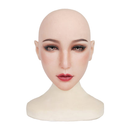 Chin Silicone Realistic Face Female Mask - Quaworth