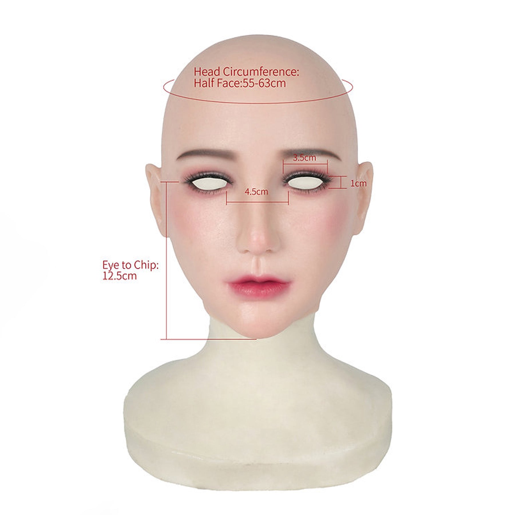 Chin Silicone Realistic Face Female Mask - Quaworth