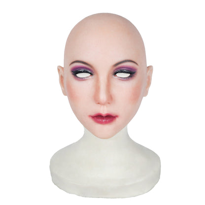 Chin Silicone Realistic Face Female Mask - Quaworth