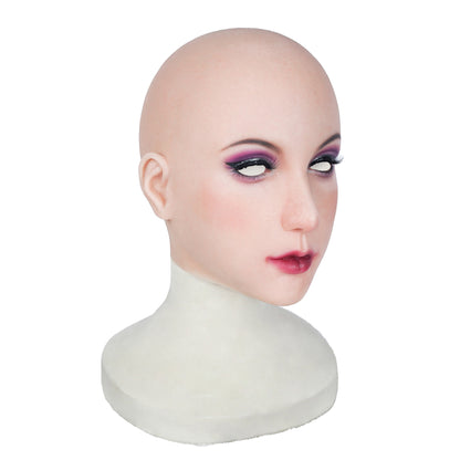Chin Silicone Realistic Face Female Mask - Quaworth