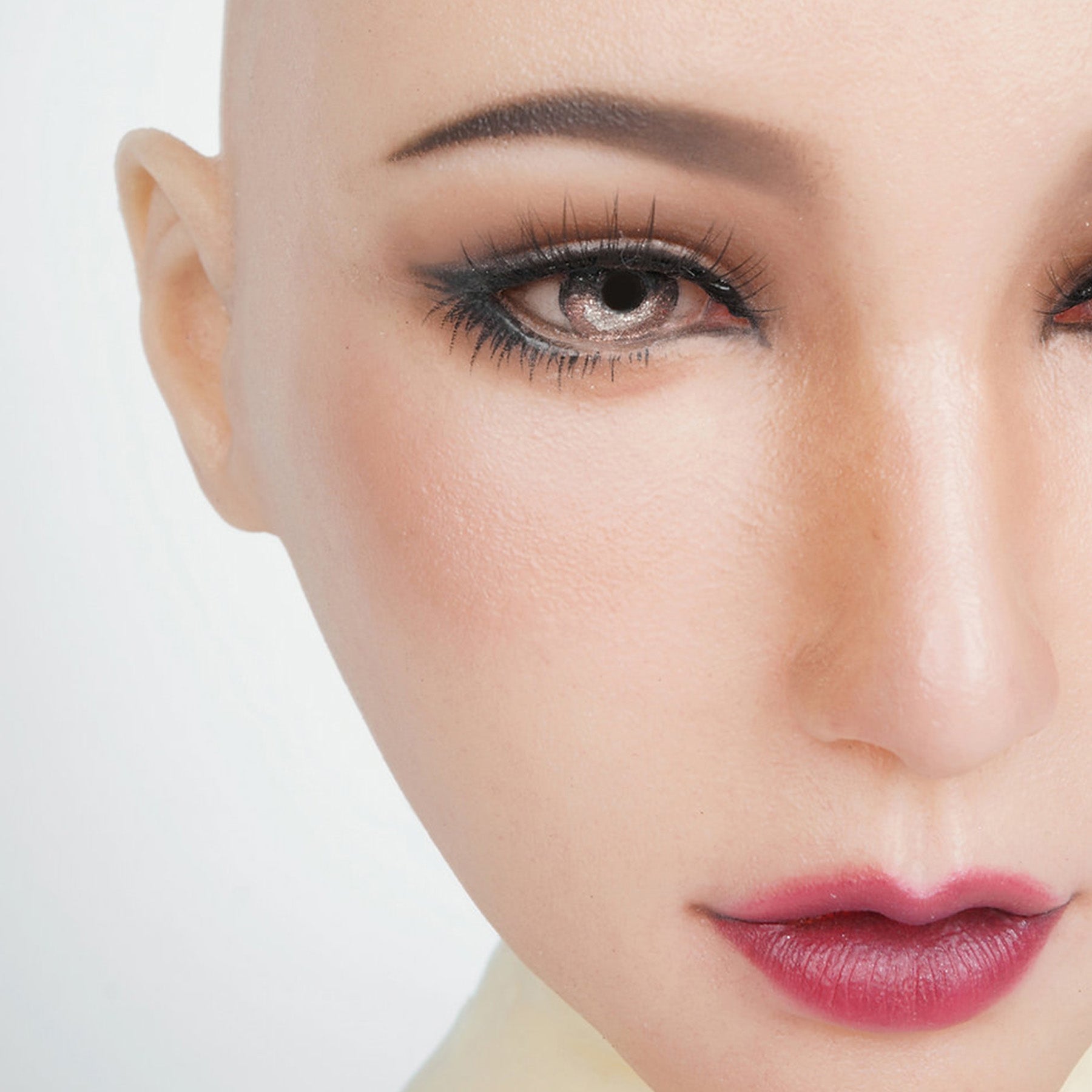 Chin Silicone Realistic Face Female Mask - Quaworth
