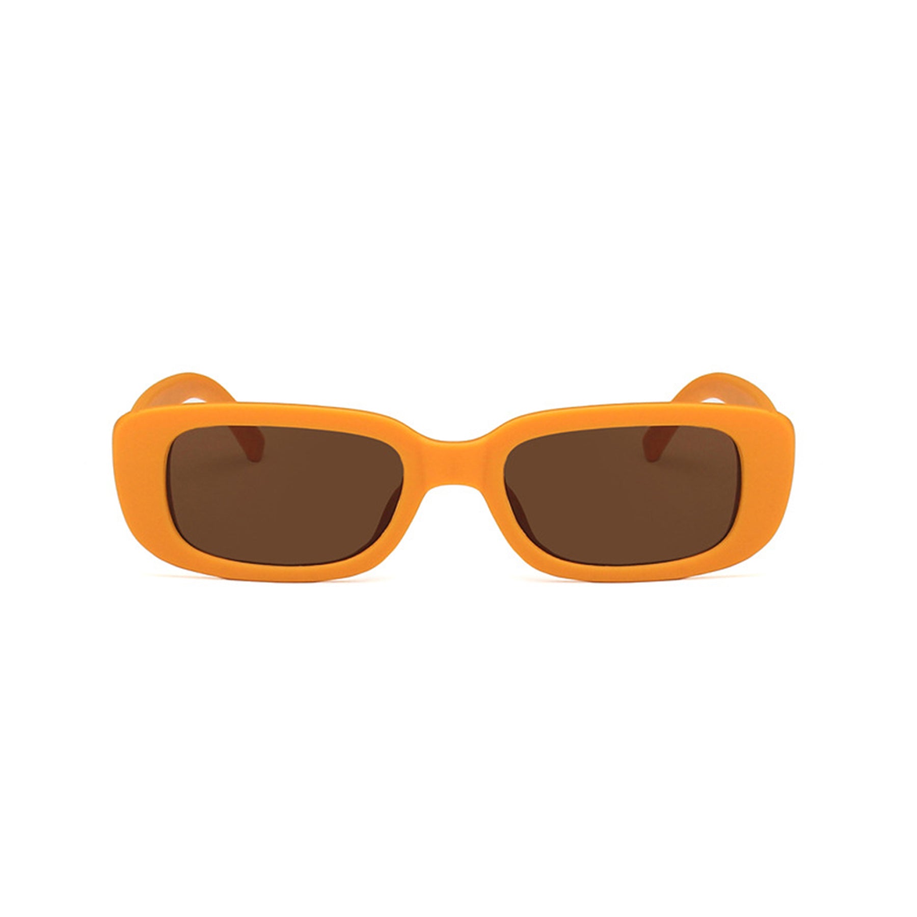 Square Cat Eye Small Thick Frame Resin Sunglasses - Quaworth