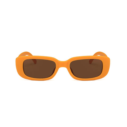 Square Cat Eye Small Thick Frame Resin Sunglasses - Quaworth
