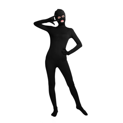 Solid Color Full Cover Open Eyes Open Mouth Lycra Zentai Bodysuit (Pack of 2) - Quaworth