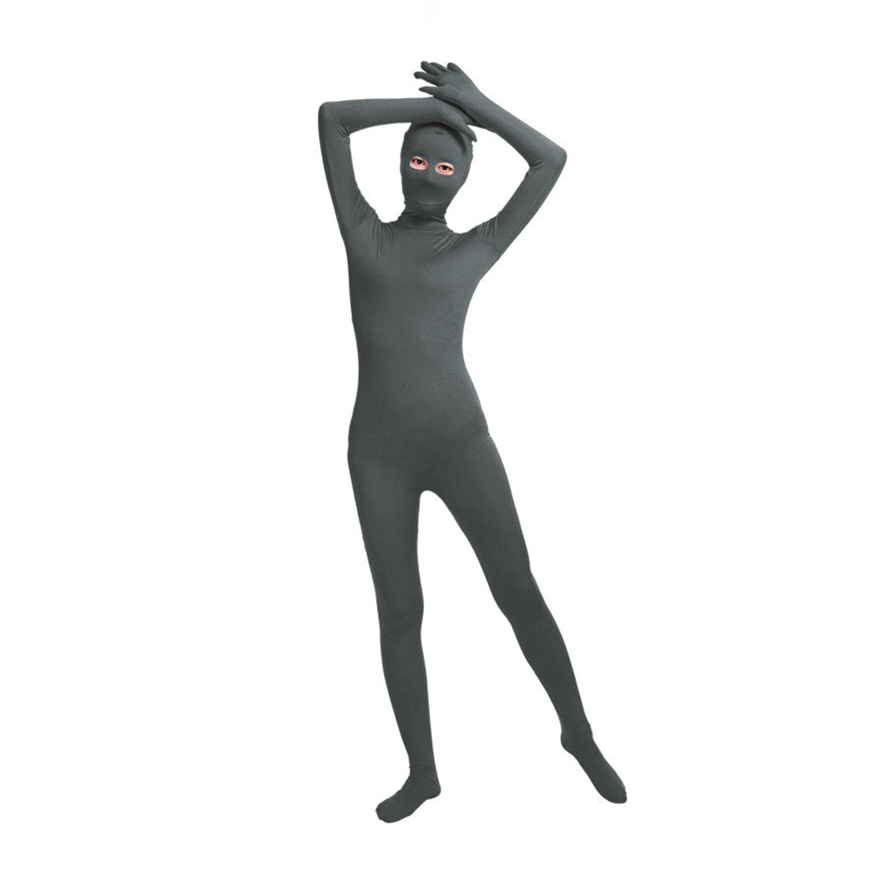 Solid Color Full Cover Open Eyes Lycra Zentai Bodysuit (Pack of 2) - Quaworth