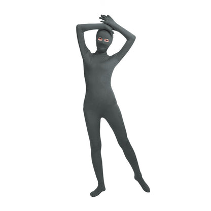 Solid Color Full Cover Open Eyes Lycra Zentai Bodysuit (Pack of 2) - Quaworth