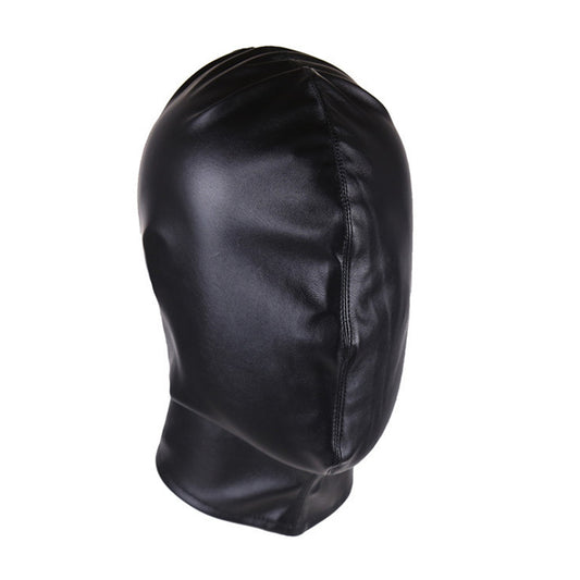 Lace Up Soft Vegan Leather Full Cover Hood Mask - Quaworth