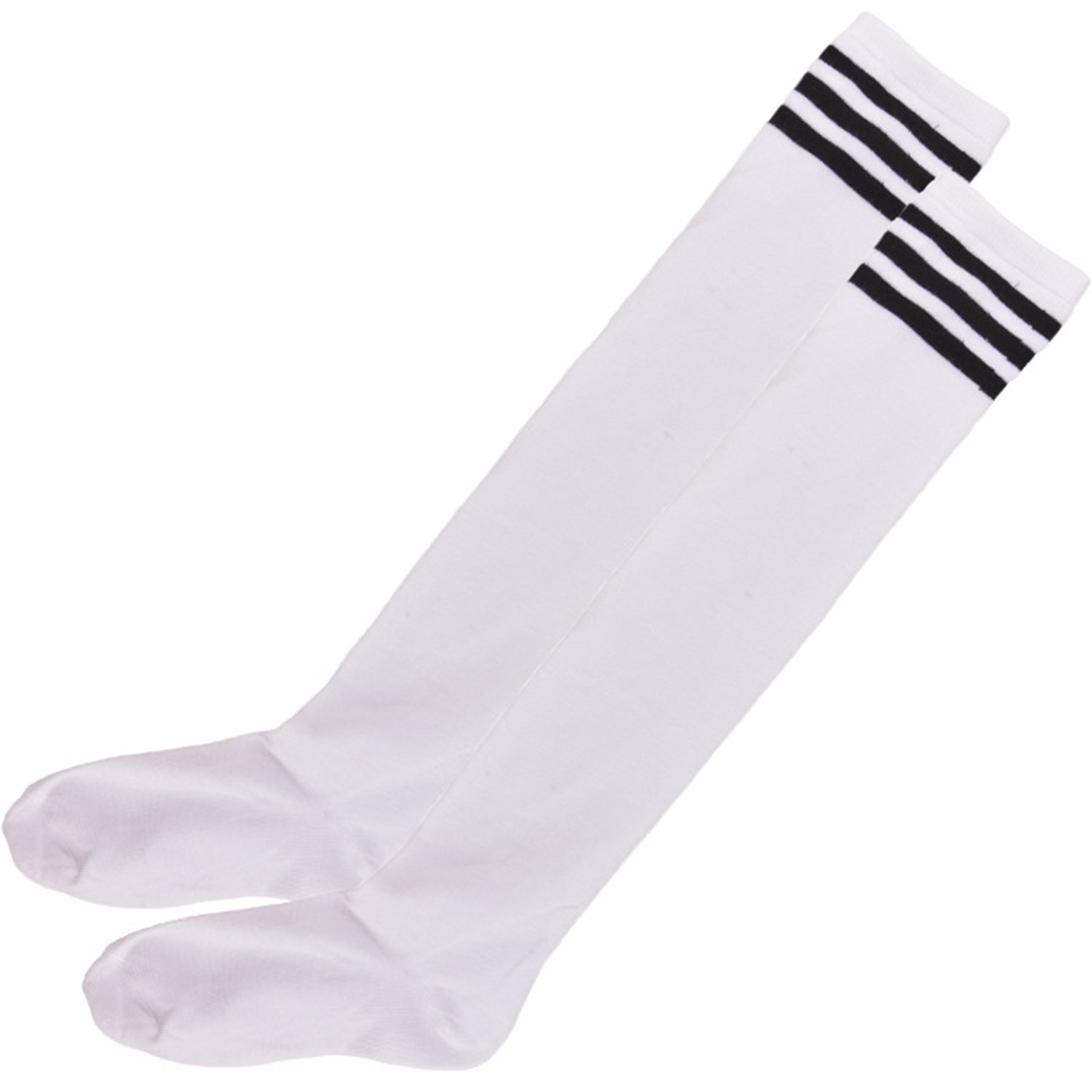 Three Bar Thigh High Socks - Quaworth